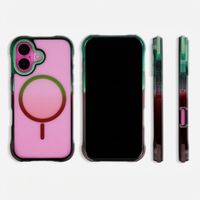 Selencia Gradient MagSafe Back Cover Apple iPhone 16 - Grün / Braun