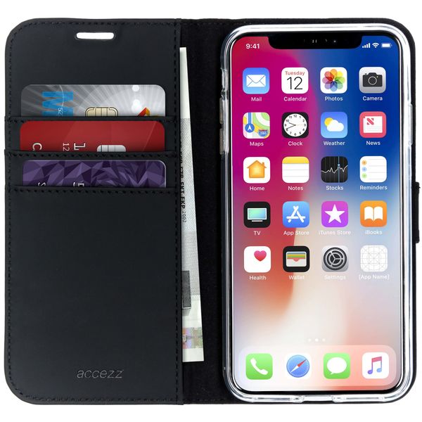 Accezz Wallet TPU Klapphülle Apple iPhone Xs Max - Schwarz
