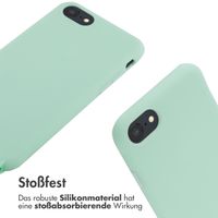 imoshion Silikonhülle mit Band für das iPhone SE (2022 / 2020) / 8 / 7 - Mintgrün