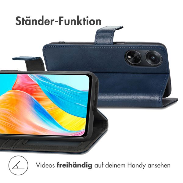 imoshion Luxuriöse Klapphülle Oppo A98 - Dunkelblau