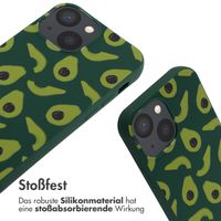 imoshion Silikonhülle design mit Band für das iPhone 13 Mini - Avocado Green