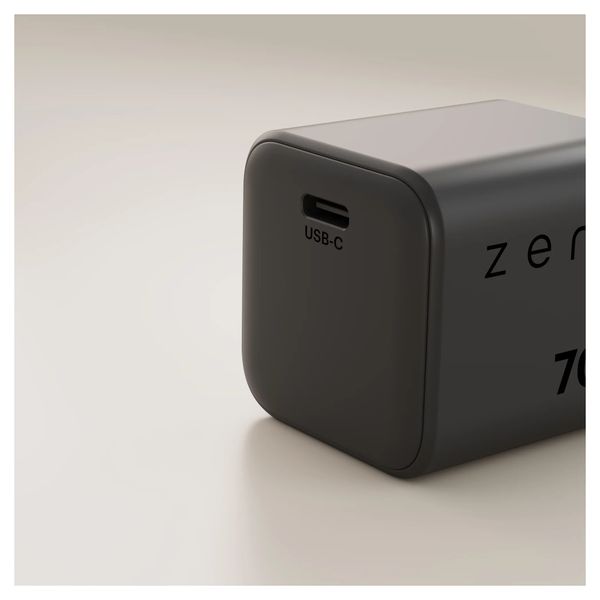 Zens Kompaktes Ladegerät USB-C 70W - Netzteil - Schwarz