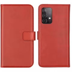 Selencia Echtleder Klapphülle Samsung Galaxy A52(s) (5G/4G) - Rot