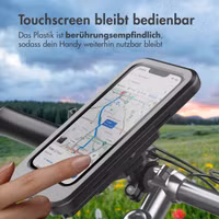 imoshion Handyhalterung für Fahrrad mit powerbank - spritzwassergeschützt – 5000 mAh – Schwarz