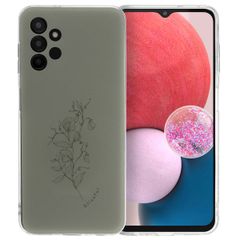 imoshion Design Hülle für das Samsung Galaxy A13 (4G) - Floral Green