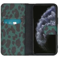 imoshion Design TPU Klapphülle iPhone 12 Mini - Green Leopard