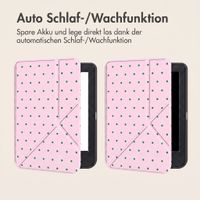 imoshion Design Klappbare Klapphülle Kobo Clara Colour / BW - Happy Dots