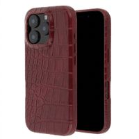Selencia Croco Backcover mit MagSafe Apple iPhone 16 Pro - Burgundy