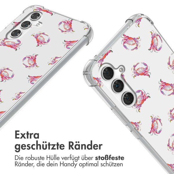 imoshion Design Hülle mit Band Samsung Galaxy A54 (5G) - Crab Watercolor