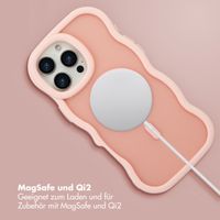 Selencia Wavy Backcover mit MagSafe Apple iPhone 16 Pro Max - Soft Pink
