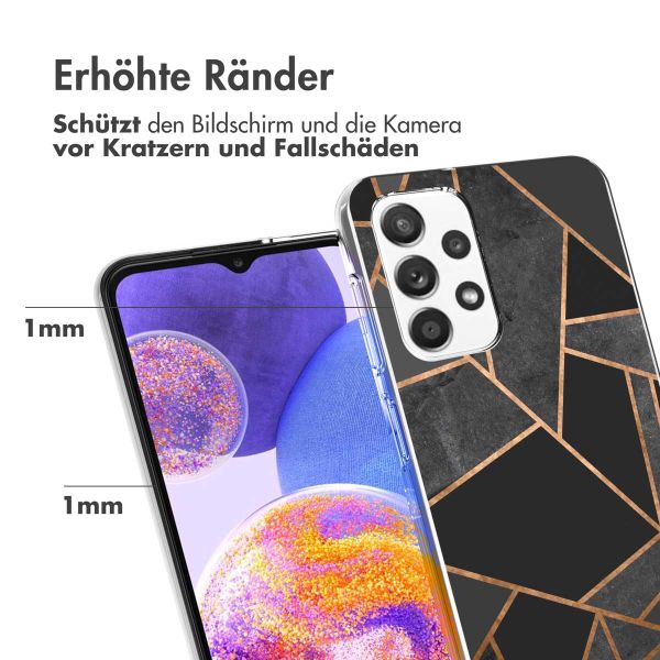 imoshion Design Hülle für das Galaxy A23 (5G) - Black Graphic