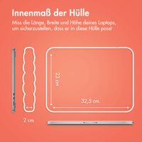 imoshion Puffer Laptop Hülle 13-14 Zoll - Laptop Sleeve - Apricot Crush Orange