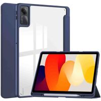 imoshion Trifold Hardcase Klapphülle für das Xiaomi Redmi Pad SE - Dunkelblau