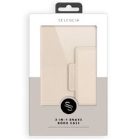 Selencia Klapphülle mit herausnehmbarem Backcover iPhone 13 - Weiß