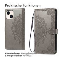 imoshion Mandala Klapphülle Apple iPhone 15 - Grau