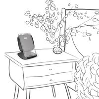 Zens Fast Wireless Charger Stand - Kabelloses Ladegerät - Mit Ladekabel - 10 Watt - Schwarz