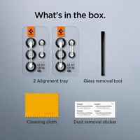 Spigen GLAStR Kameraprotektor aus Glas 2er-Pack für das Samsung Galaxy S23 Ultra - Schwarz