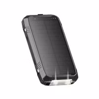imoshion ﻿Solar Powerbank – Kabellose Powerbank mit Solarpanel – Schnellaufladung und Stromversorgung – 30.000 mAh – Schwarz