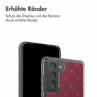 imoshion Design Hülle Samsung Galaxy S21 FE - Crush Check Coral Dust