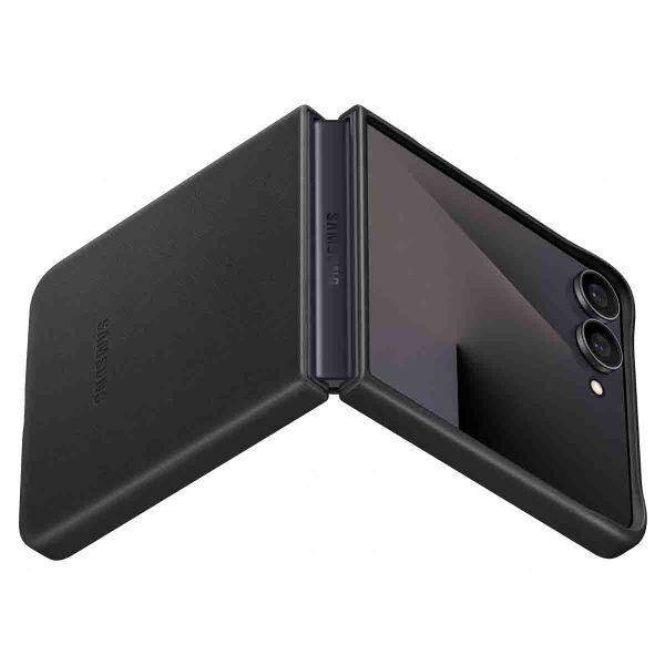 Samsung Original KindSuit Vegan Leather Case Samsung Galaxy Z Flip 7 - Black