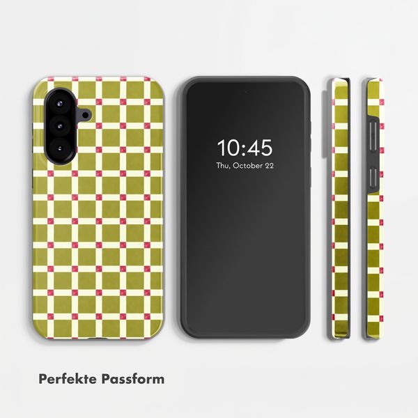 Selencia Vivid Back Cover Samsung Galaxy A57 (5G) - Check This Olive