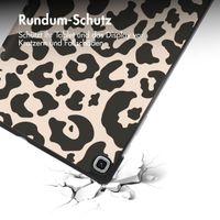 imoshion Design Trifold Klapphülle für das Samsung Galaxy Tab S6 Lite (2020/2022/2024) - Leopard