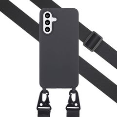 Selencia SilikonHülle mit abnehmbarem Band Samsung Galaxy A56 - Schwarz