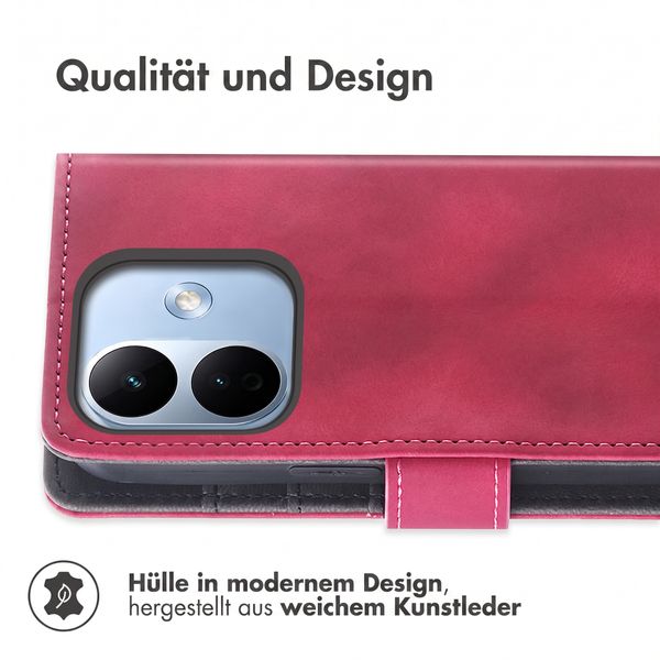 imoshion Klapphülle mit Kordel Xiaomi Redmi Note 17 Pro Max - Rot