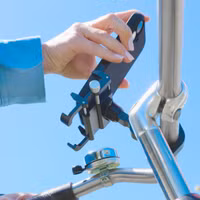 imoshion Aluminium Fahrrad-Handyhalterung - 360° drehbar - Leichtgewicht - Universell - Schwarz