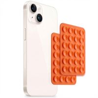Selencia ﻿2er-Pack Telefonhalter Saugnapf - Orange