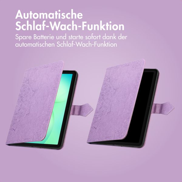 imoshion Mandala Klapphülle Samsung Galaxy Tab A11 Plus - Lila / Lilac