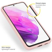 Accezz Liquid Silikoncase Samsung Galaxy S22 Plus - Rosa