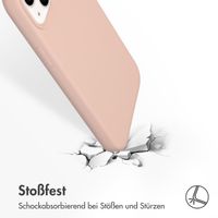 Accezz Liquid Silikoncase für das Apple iPhone 14 Plus - Rosa