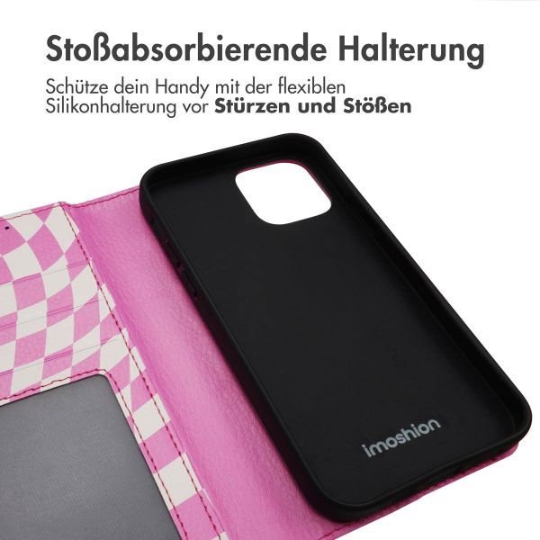 imoshion ﻿Design Klapphülle für das iPhone 12 (Pro) - Retro Pink