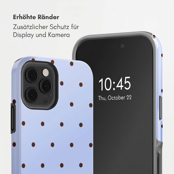 Selencia Vivid Back Cover Apple iPhone 12 (Pro) - Happy Dots Digital Sky