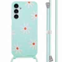 imoshion SilikonHülle design mit Band Samsung Galaxy A16 - Green Flower Distance