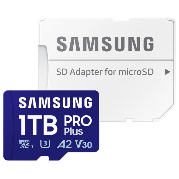 Samsung PRO Plus microSD 2023 - 1TB - Inklusive SD-Adapter - UHS-I/U3/Full HD/4K UHD