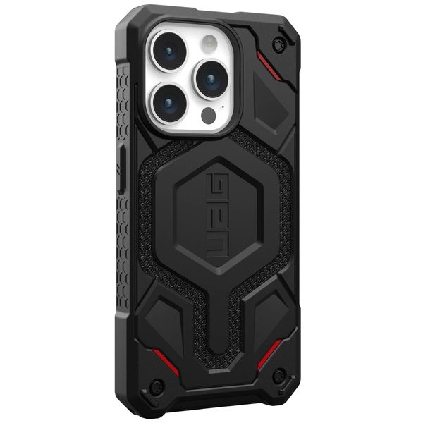 UAG Monarch Pro Backcover für das iPhone 15 Pro - Kevlar Black