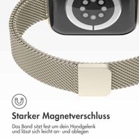 imoshion Mailandisches schlankes Armband für das  Apple Watch Series 1 t/m 9 / SE (38/40/41 mm) | Series 10 / 11 (42 mm) - Champagne
