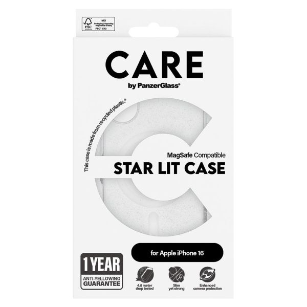 CARE by PanzerGlass Star Lit Case MagSafe Apple iPhone 16 - Star Lit