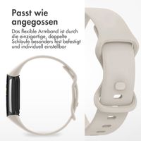 imoshion Silikonband für die Fitbit Charge 5 / Charge 6 - Größe S - Aprikose