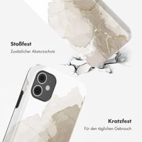 Selencia Vivid Back Cover Apple iPhone 11 - Marble Light Brown