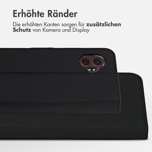 Accezz Wallet TPU Klapphülle Samsung Galaxy Xcover 7 Pro - Schwarz