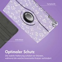 imoshion 360° drehbare Design Klapphülle Apple iPad 6 (2018) 9.7 Zoll / iPad 5 (2017) 9.7 Zoll / Air 2 (2014)/Air 1 (2013) - Lavender Flowers