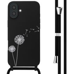 imoshion SilikonHülle design mit Band Apple iPhone 16 Plus - Dandelion Black
