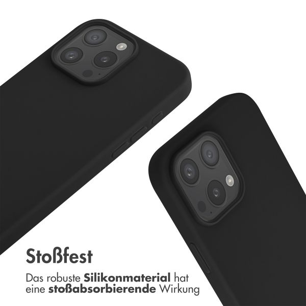 imoshion SilikonHülle mit Band Apple iPhone 16 Pro Max - Schwarz