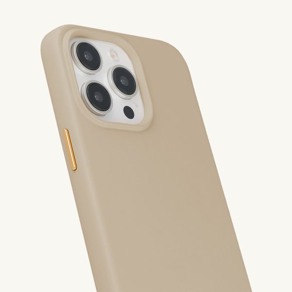 Selencia Rivièra Backcover mit MagSafe mit abnehmbaren Haken Apple iPhone 15 Pro Max - Milky Latte