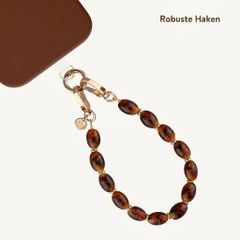Selencia Tortoise Shell-Handykette - Brown