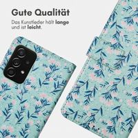 imoshion Design Klapphülle Samsung Galaxy A52(s) (5G/4G) - Blue Flowers