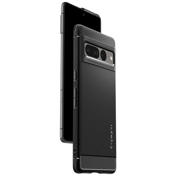 Spigen Rugged Armor Case für das Google Pixel 7 Pro - Schwarz